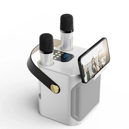All-in-One Karaoke Speaker with Surround Sound & Dual Mics