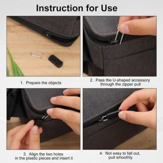 50-Pack Versatile Zipper Pulls for Bags, Coats, and More
