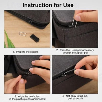 50-Pack Versatile Zipper Pulls for Bags, Coats, and More