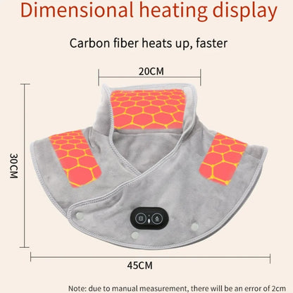 Comforting USB Heated Wrap for Neck and Shoulders with Adjustable Settings