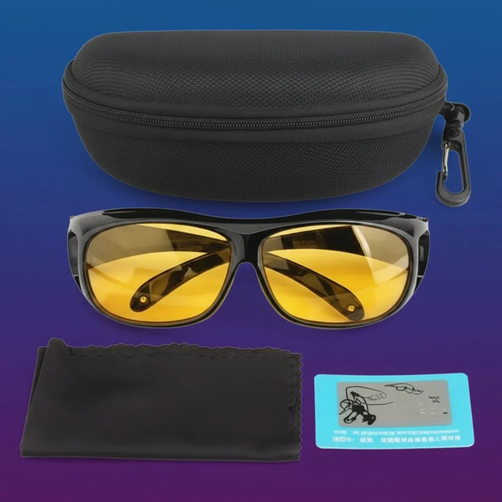 Night Vision Driving Spectacles with Anti-Glare Lenses