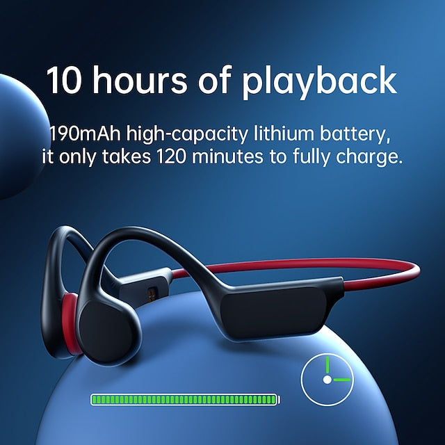 AquaSound Open-Ear Bluetooth Headphones with 32GB Storage