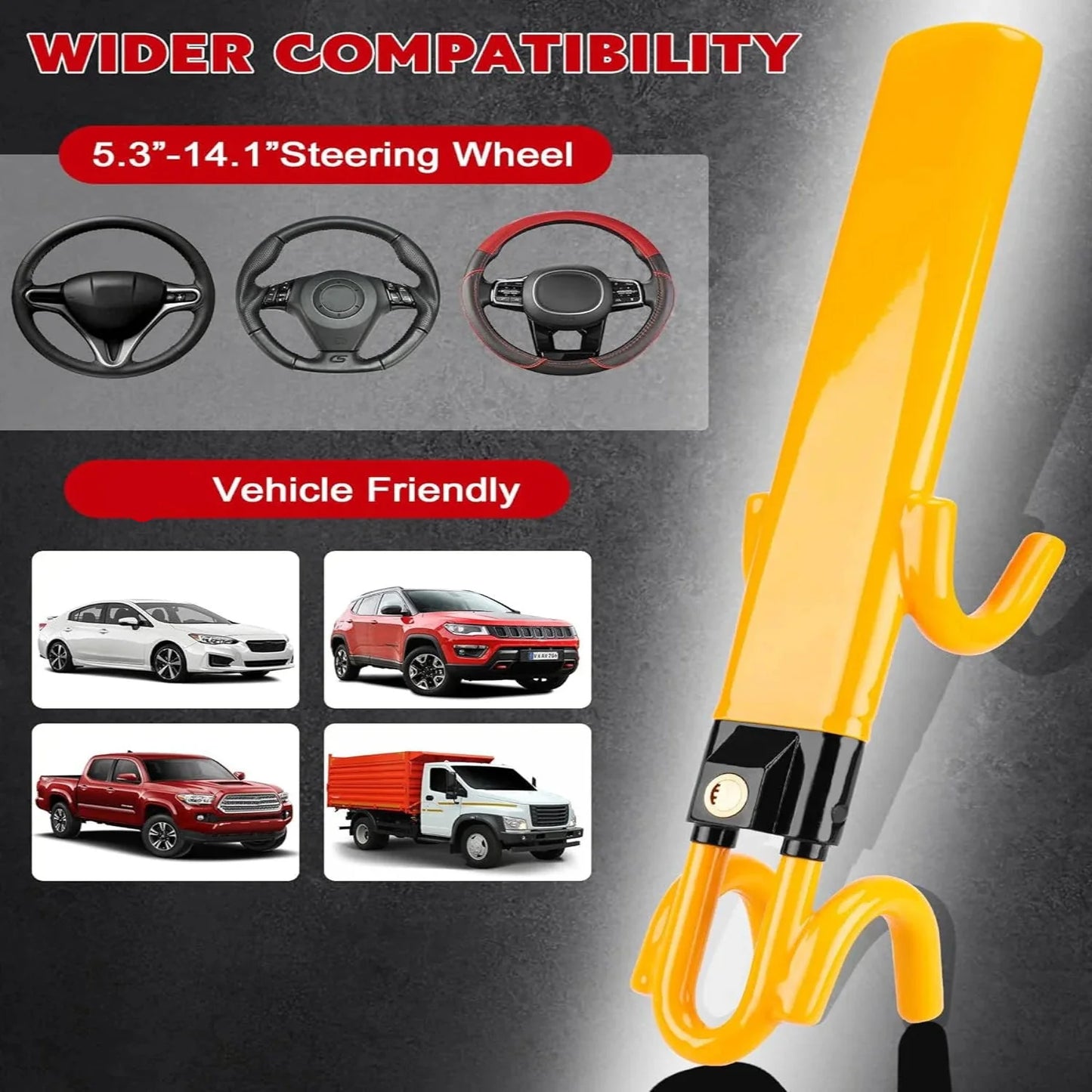 Ultimate Security Steering Wheel Lock for Cars and Trucks
