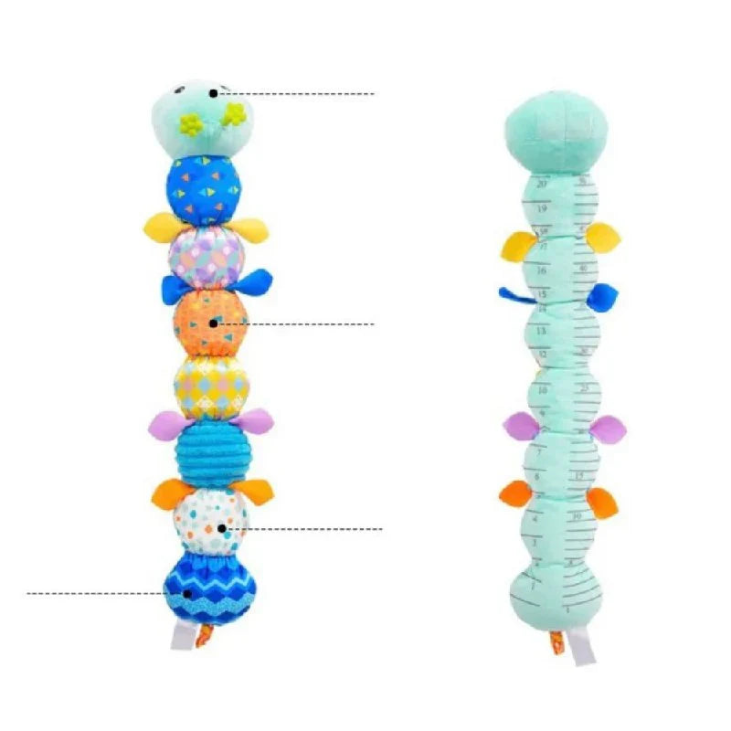 Colorful Sensory Caterpillar Plush Toy for Infants