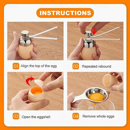 Precision Egg Topper Tool for Effortless Shell Removal