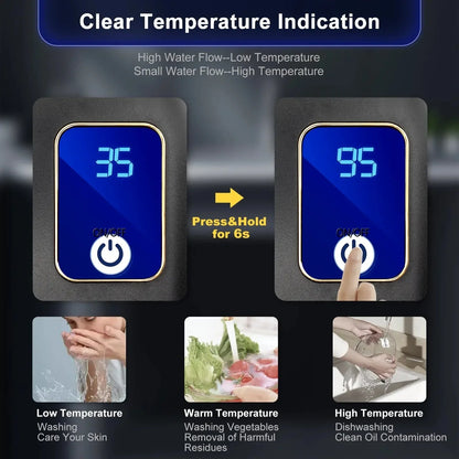 Instant Electric Water Heater with Smart Activation
