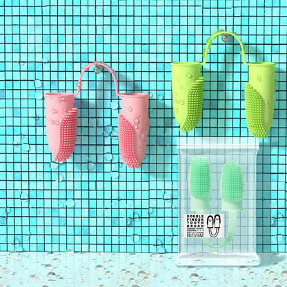 Pet Grooming Finger Brush Set for Dogs and Cats - 2-Pack