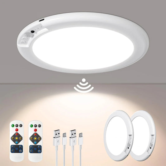Wireless Motion-Activated LED Ceiling Light for Any Space
