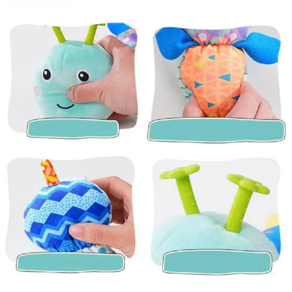 Colorful Sensory Caterpillar Plush Toy for Infants