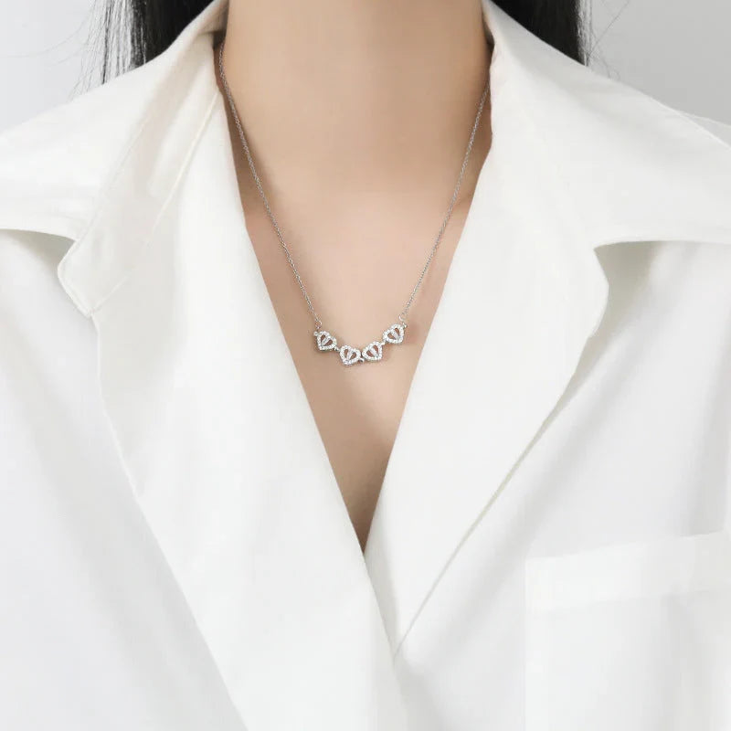 Charming Clover Pendant Necklace with Elegant Chain for Women