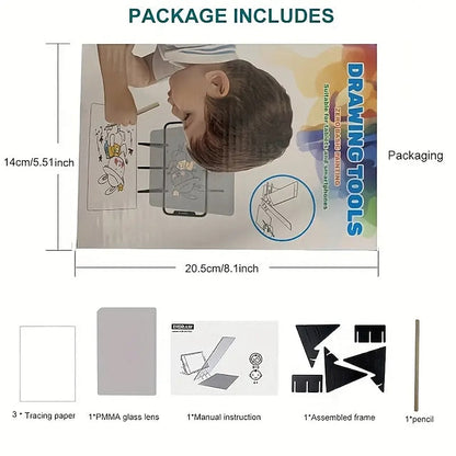 Portable Image Projection Board for Artists and Beginners