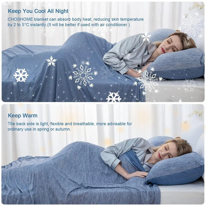 Ultra-Lightweight Summer Comfort Blanket for Year-Round Use