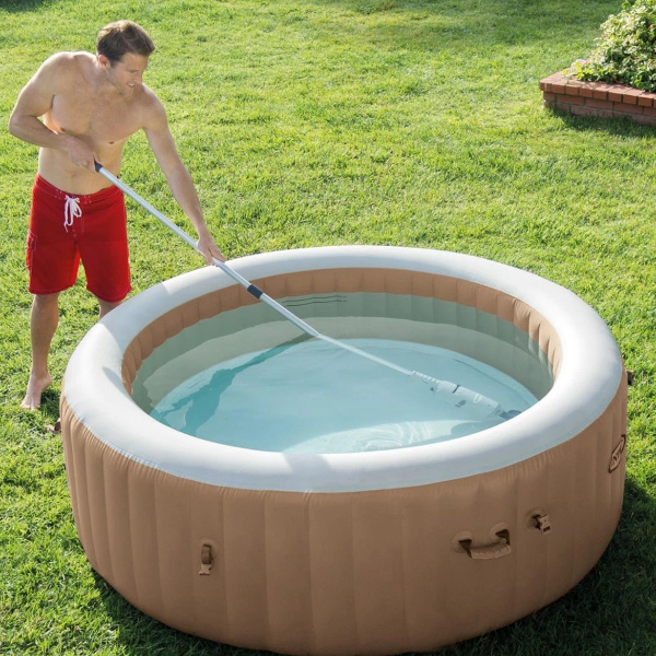 Cordless Pool Cleaner with Dual Brush Heads for Easy Cleaning