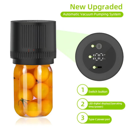 Smart Vacuum Sealer Kit for Mason Jars: Cordless and Efficient
