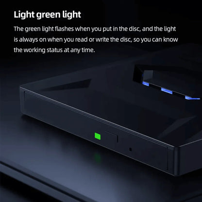 All-in-One External CD/DVD Burner with SD Card & USB Reader