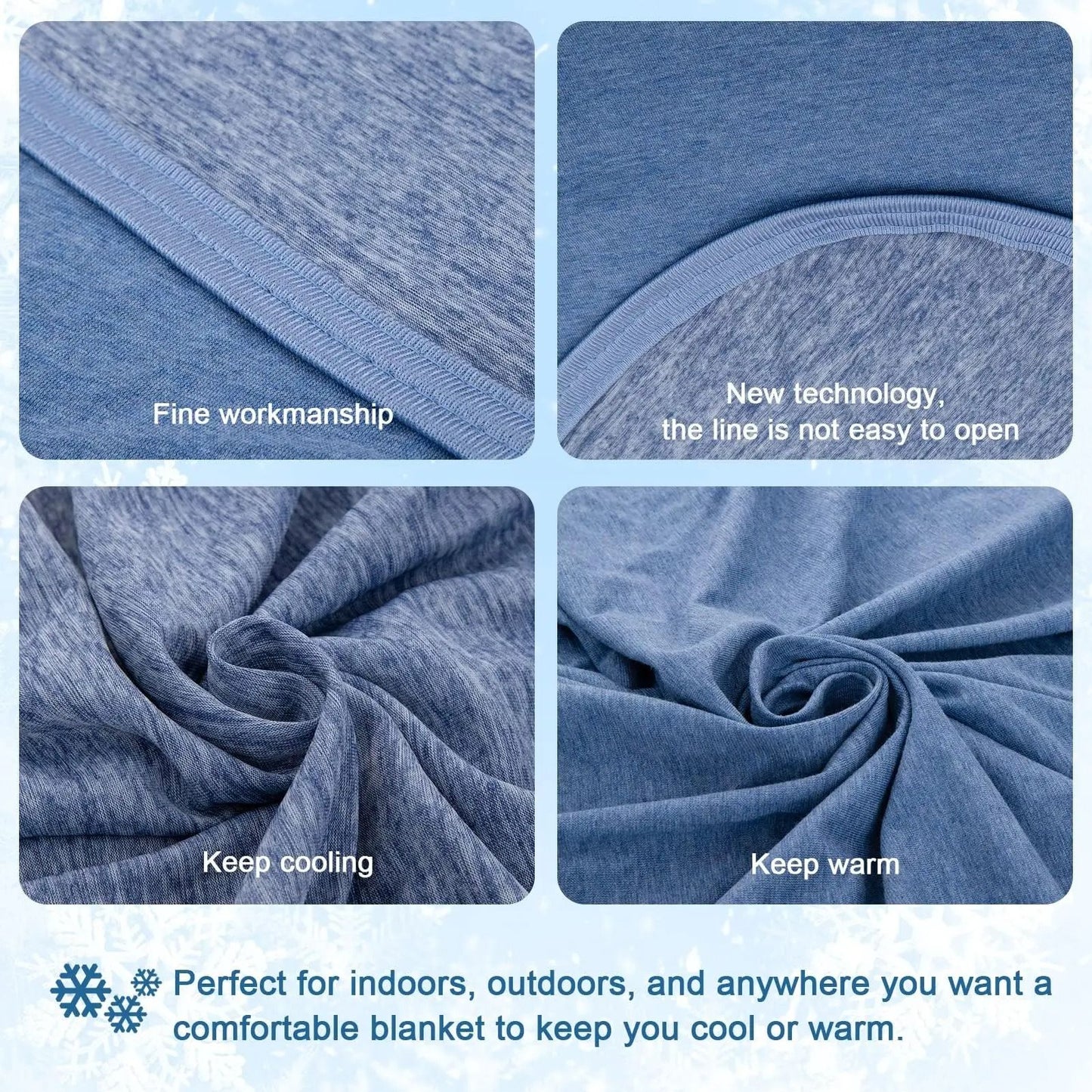 Ultra-Lightweight Summer Comfort Blanket for Year-Round Use