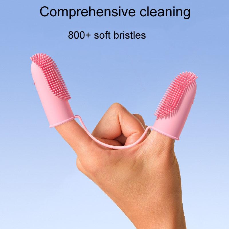 Pet Grooming Finger Brush Set for Dogs and Cats - 2-Pack
