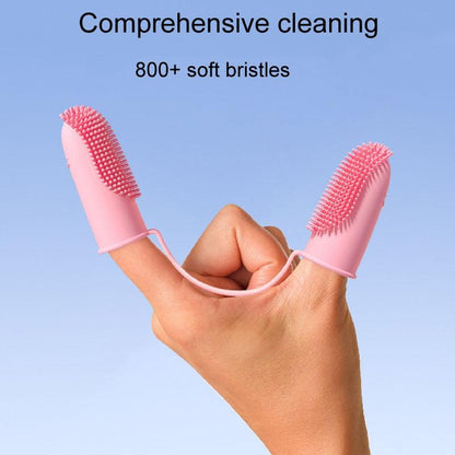 Pet Grooming Finger Brush Set for Dogs and Cats - 2-Pack