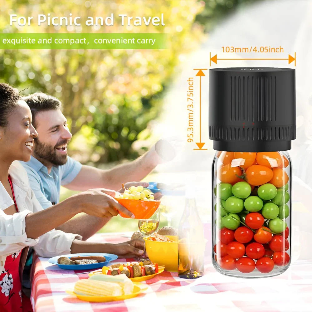 Smart Vacuum Sealer Kit for Mason Jars: Cordless and Efficient