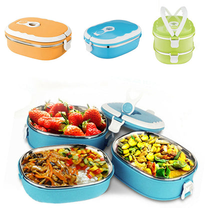 Compact Insulated Meal Carrier with Stainless Steel Lining