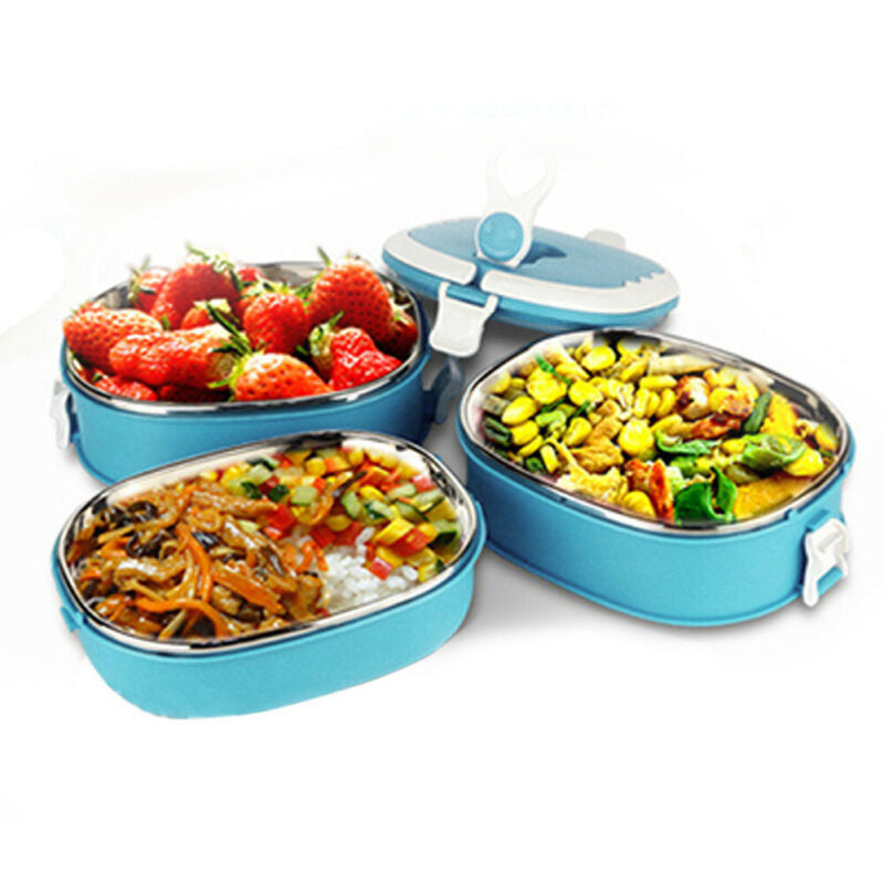 Compact Insulated Meal Carrier with Stainless Steel Lining