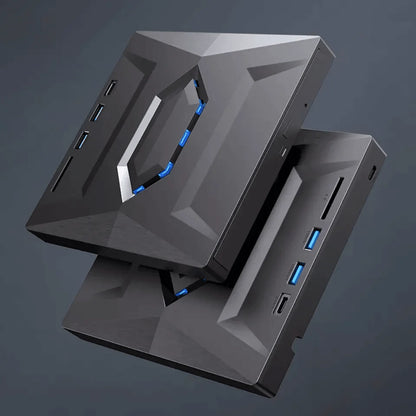 All-in-One External CD/DVD Burner with SD Card & USB Reader