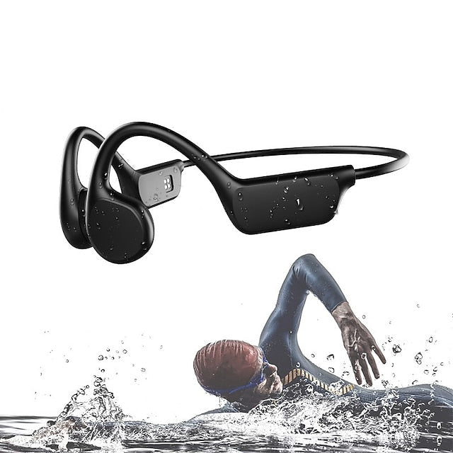 AquaSound Open-Ear Bluetooth Headphones with 32GB Storage
