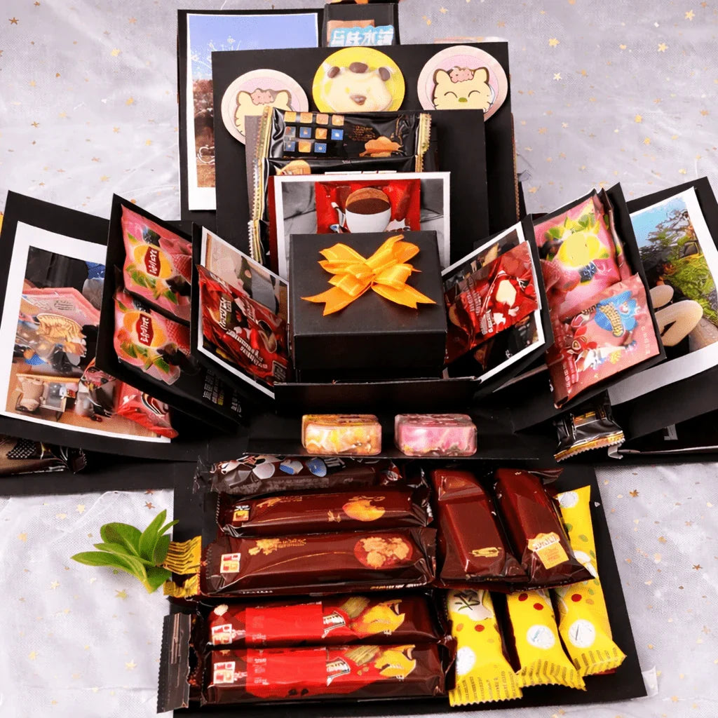 Customizable Memory Explosion Box Kit for Meaningful Gifting
