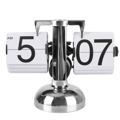 Retro Flip Clock with Silent Movement and Easy-to-Read Numbers