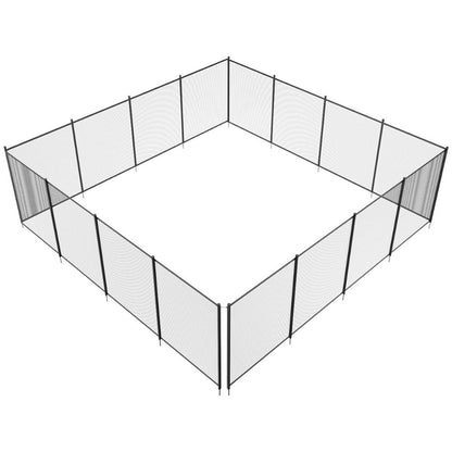 Secure Pool Barrier with Durable Mesh and Corrosion-Free Posts, 4ft Height