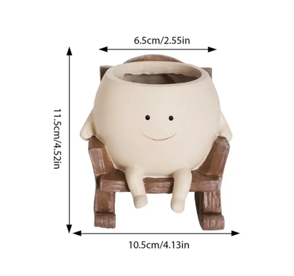 Cheerful Character Planter for Mini Indoor Greenery
