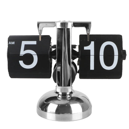 Retro Flip Clock with Silent Movement and Easy-to-Read Numbers