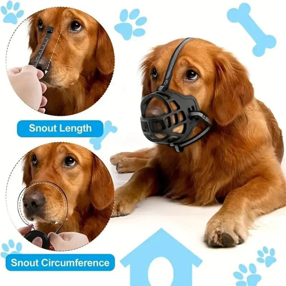 Comfort Fit Dog Muzzle with Customizable Straps