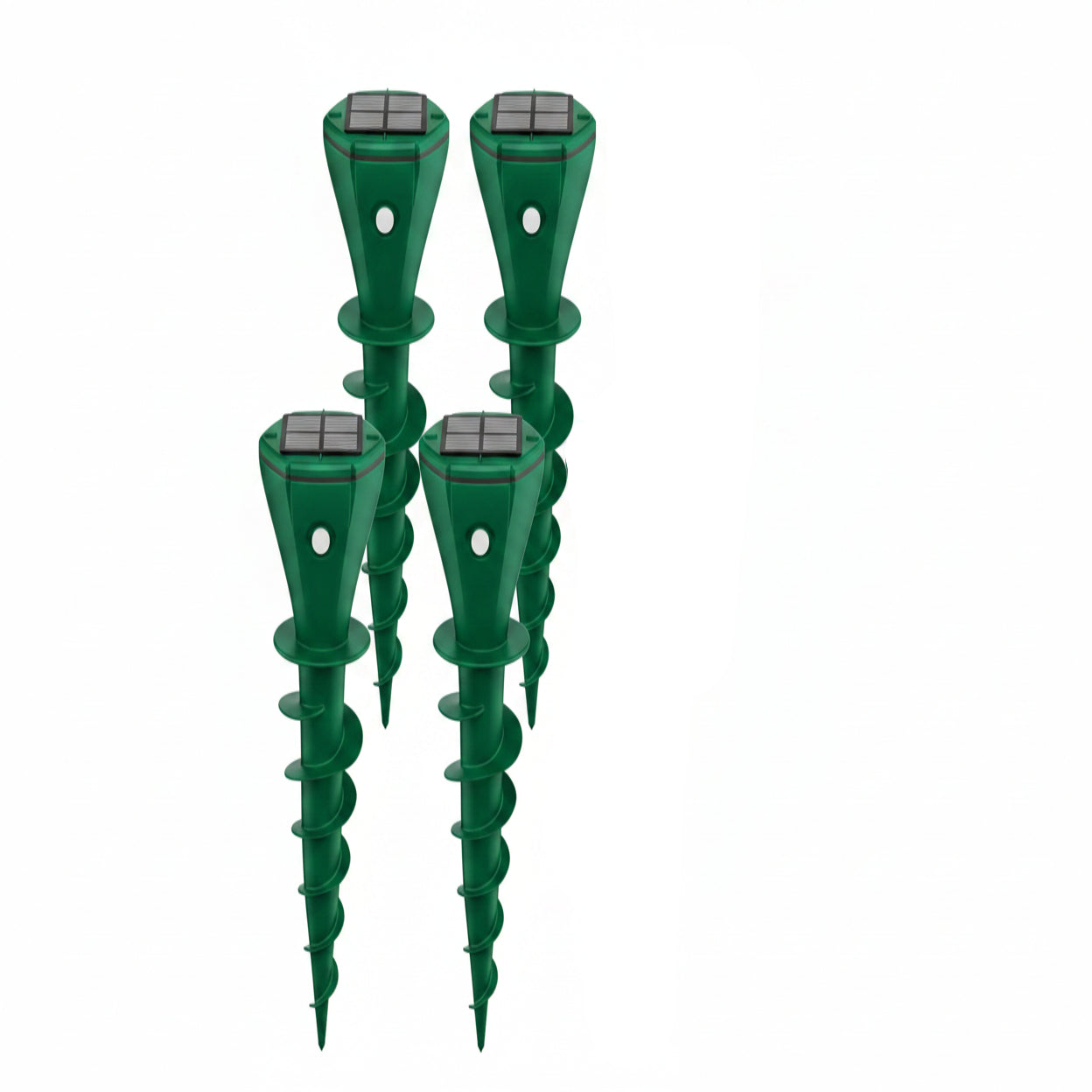 Solar-Powered Ground Stake Pest Deterrent with Battery Backup
