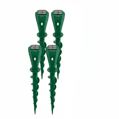 Solar-Powered Ground Stake Pest Deterrent with Battery Backup