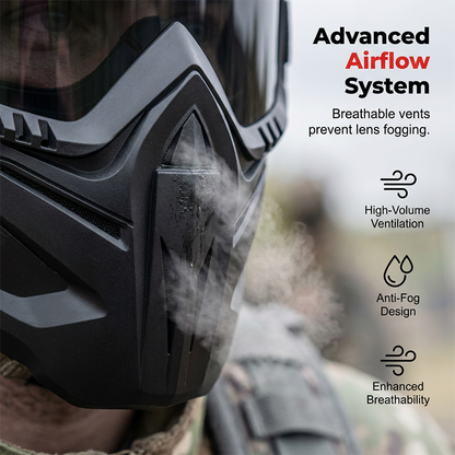 All-Around Protective Face Shield with Removable Goggles
