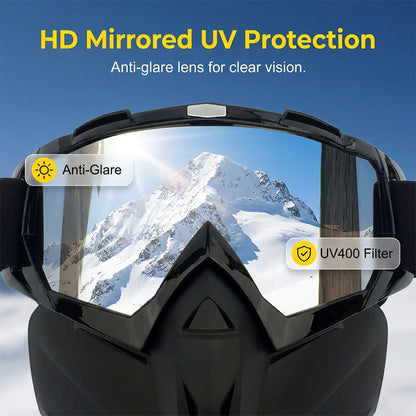 All-Around Protective Face Shield with Removable Goggles