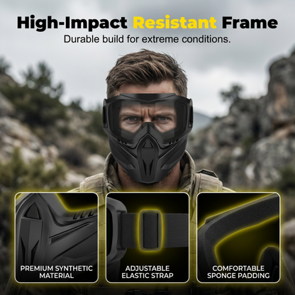 All-Around Protective Face Shield with Removable Goggles