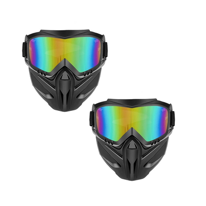 All-Around Protective Face Shield with Removable Goggles