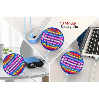 Handheld Flying Disc with LED Lights and Boomerang Flight