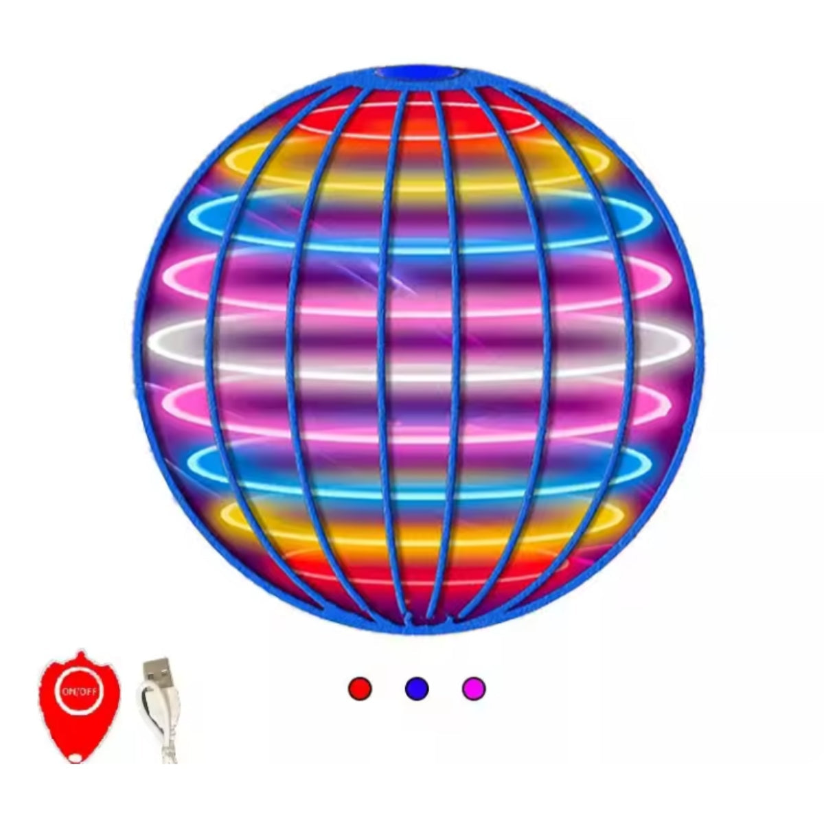 Handheld Flying Disc with LED Lights and Boomerang Flight