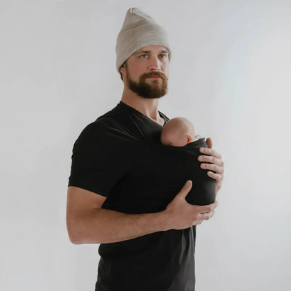 Comfortable Babywearing Tee with Secure Pouch for Newborns