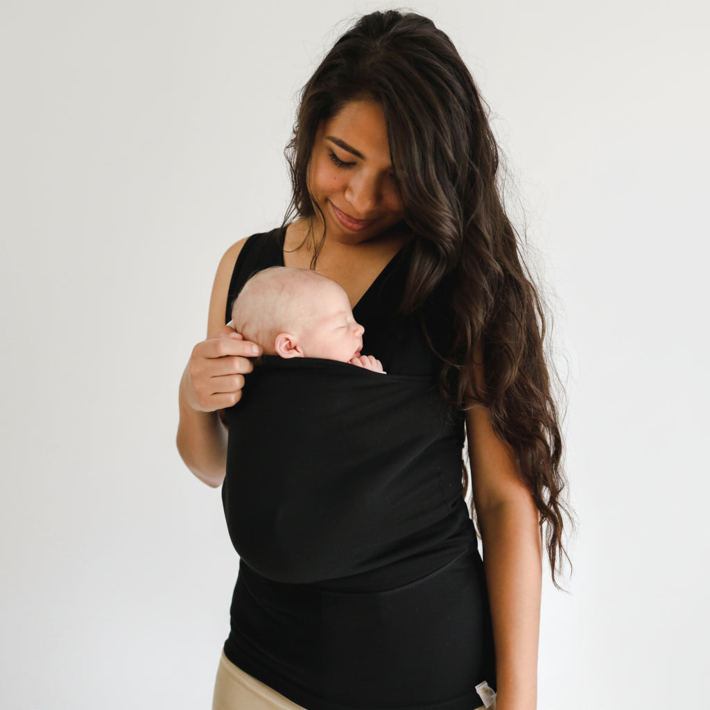 Comfortable Babywearing Tee with Secure Pouch for Newborns