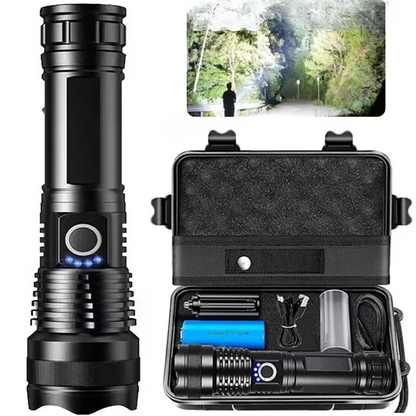 Versatile Rechargeable Torch with Zoom and Multiple Modes