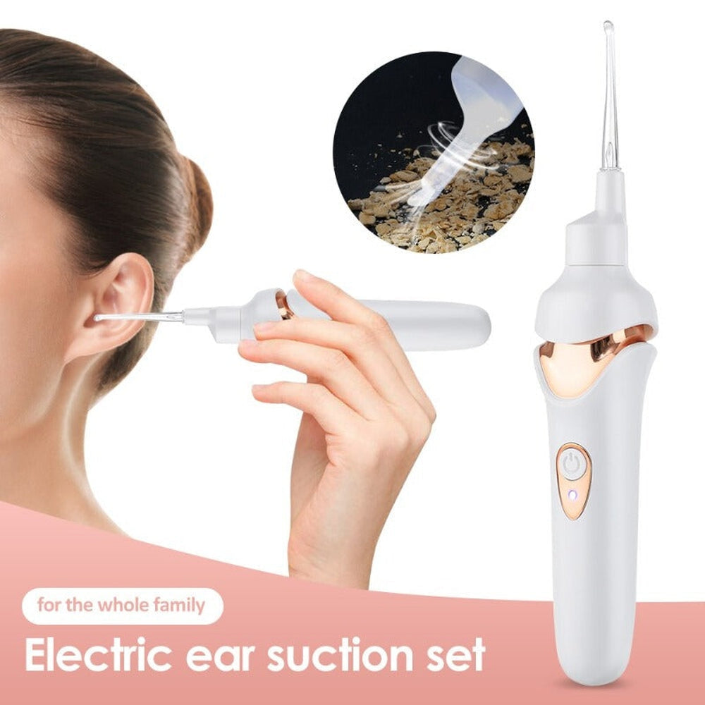 Rechargeable Ear Cleaner with LED Light and Soft Tips