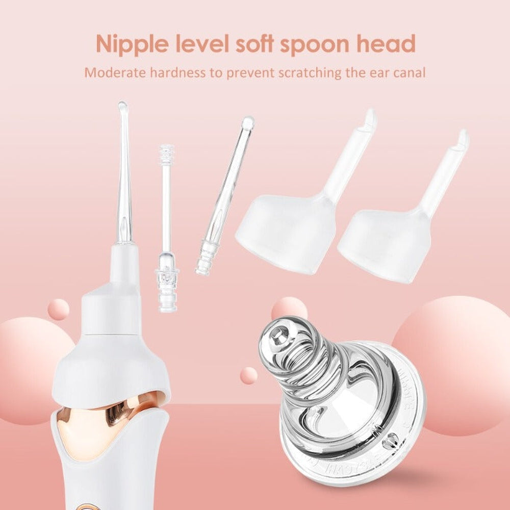 Rechargeable Ear Cleaner with LED Light and Soft Tips