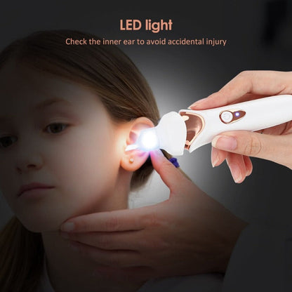 Rechargeable Ear Cleaner with LED Light and Soft Tips