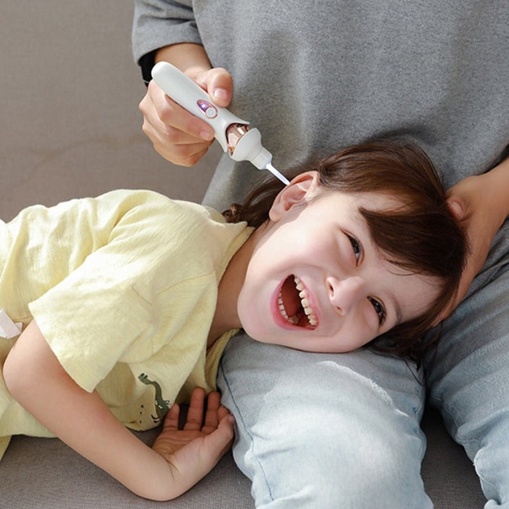 Rechargeable Ear Cleaner with LED Light and Soft Tips